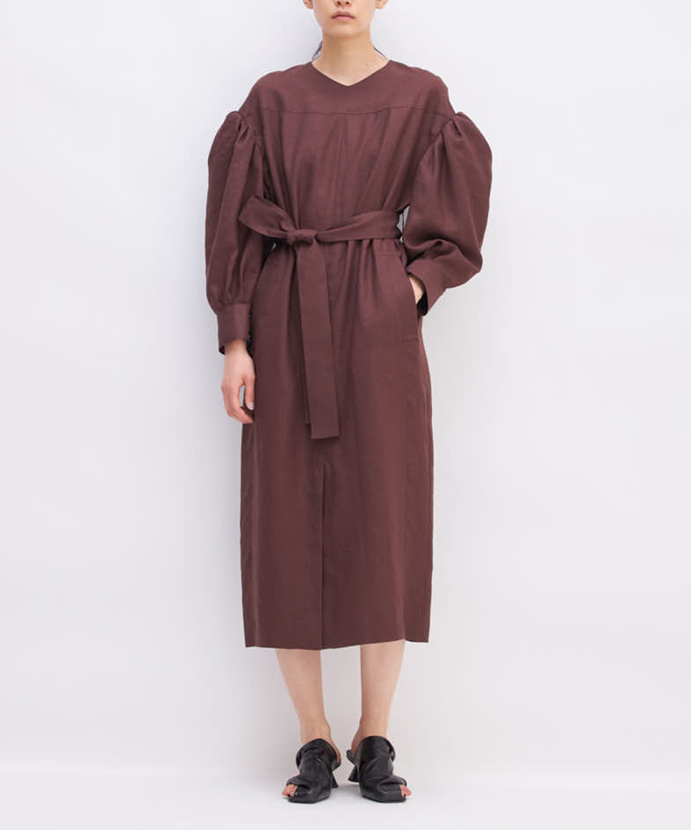 Lotte Belted Midi Dress - AlOthman Fashion