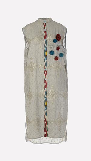 Embroidered Shirt Dress