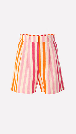 Beatrice Ikat Striped Shorts