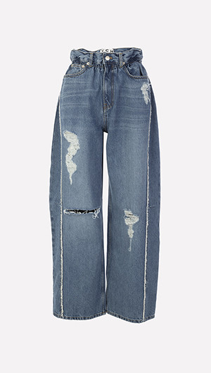 Ruched Waist Jeans