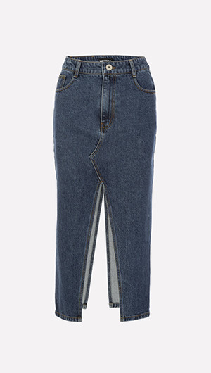 Deconstructed Jeans Skirt