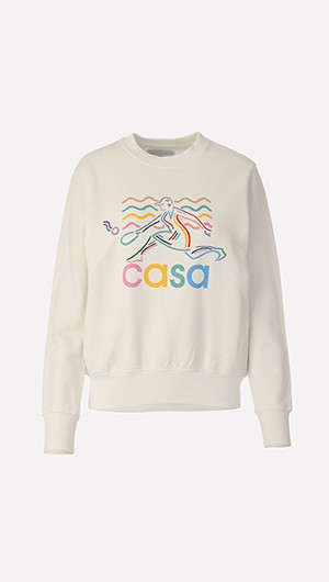 Beach Tennis Girl Printed Sweatshirt