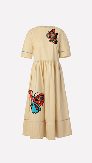 Butterfly Embroidery Dress