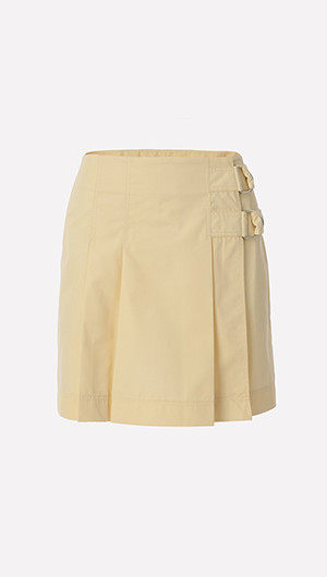 Side Pleat Mini Skirt