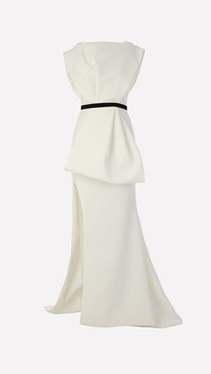 Asymmetric Skirt Gown