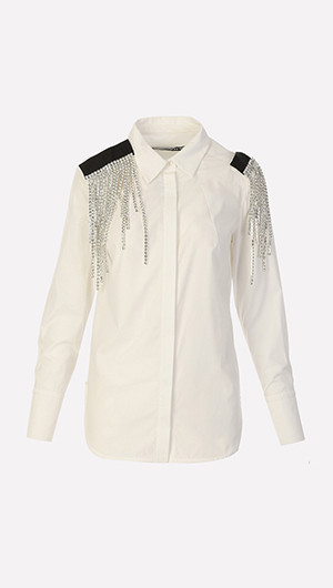 Crystal Fringe Shirt