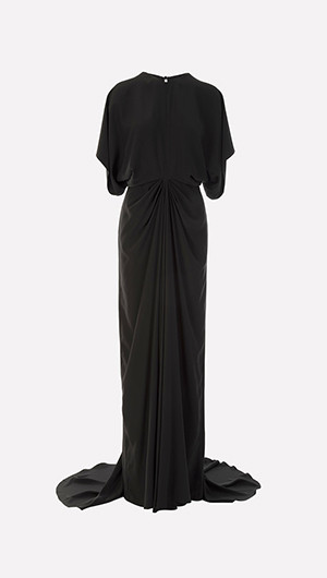 Black Orchid Draped Gown