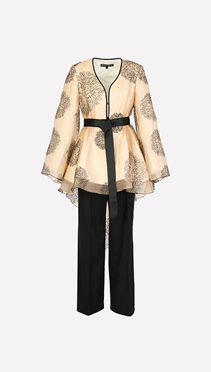 Couture Garden Jacket and High Waist Pants