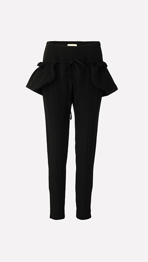 Ascot Skinny Pants with Bustle