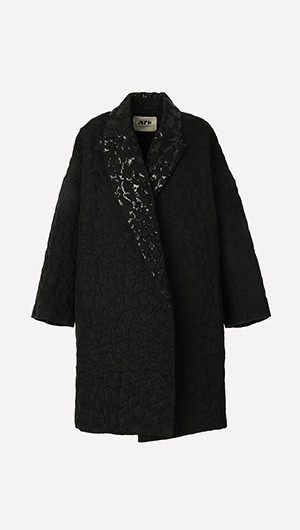 Quilted Jacquard Coat