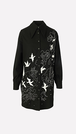 New Home Embroidered Shirt Dress