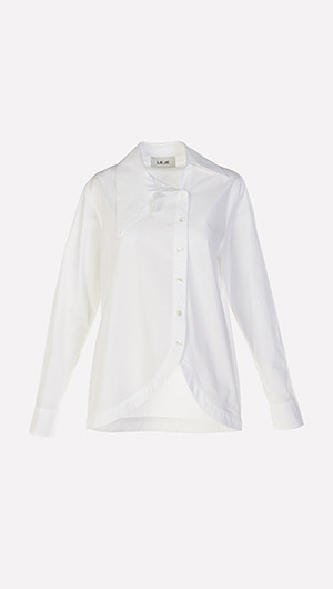 Asymmetric Collar Shirt