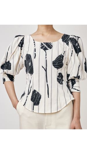 Hilda Tuck Sleeve Blouse