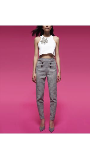 Checked Pants