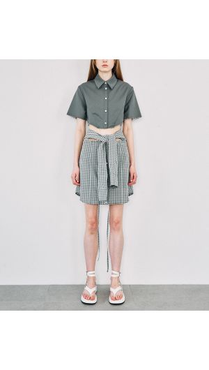 Two Way Check Skirt