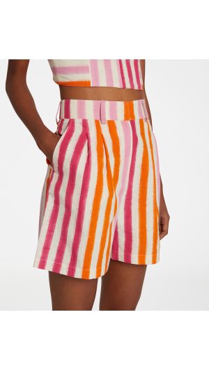 Beatrice Ikat Striped Shorts