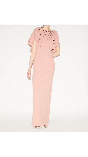 Margarita Flutter Sleeve Gown