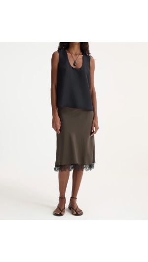 Lace Trim Skirt
