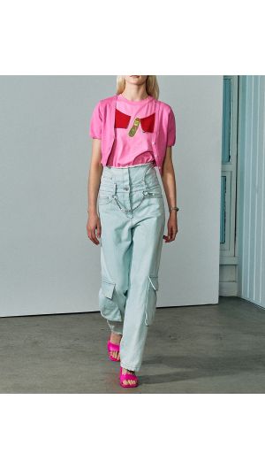 Double Waist Cargo Jeans