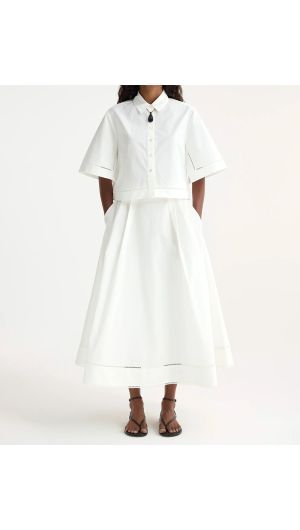 Ladder Embroidery Skirt