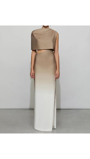 Helena Ombre Cutout Gown