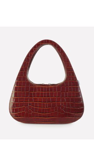 Croco Baguette Swipe Bag