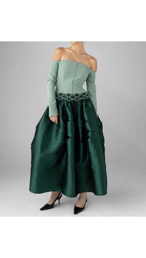 Dalida Ribbon Trim Dress