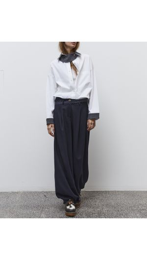 Lelly Contrast Cuff Shirt