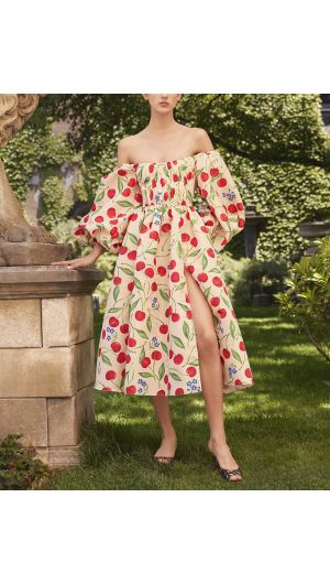 Balloon Sleeve Dress