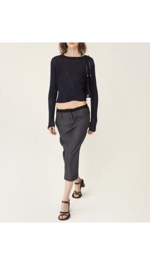 Dorcas Contrast Band Skirt