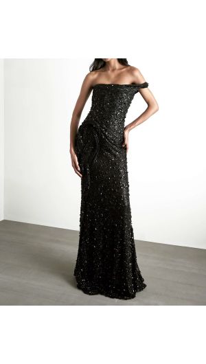 Celestial Sculpted Gown