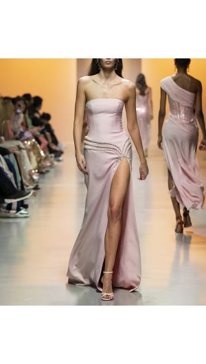Crystal Belt Gown