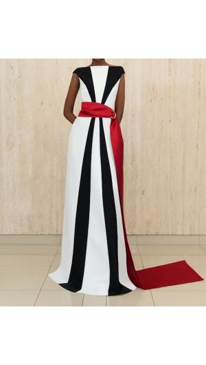 Okimma Gown & Simon Belt