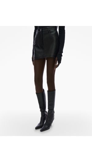 Leather Mini Skirt