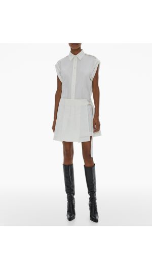 Pleat Shirt Dress