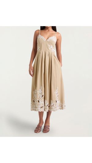Maude Trailing Peonies Dress