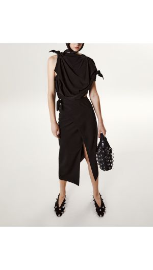 Tarae Draped Knot Top
