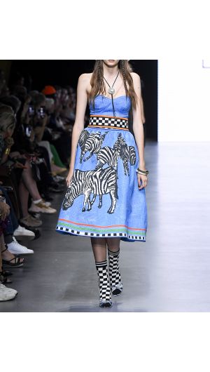 Zebra Print Skirt