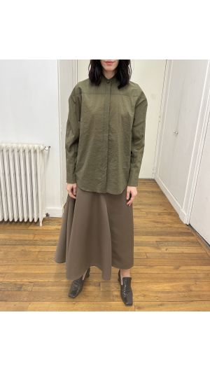 Debora Cutout Collar Shirt