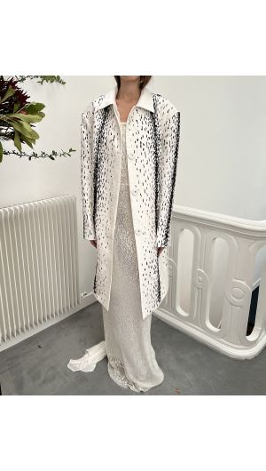 Serval Print Coat