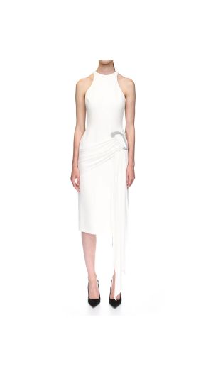 Crystal Buckle Cocktail Dress