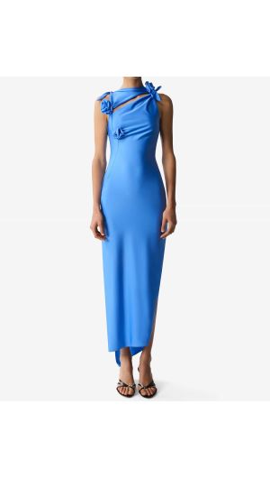 Asymmetric Flower Gown