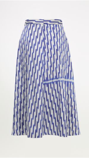 Ikat Pleated Skirt 