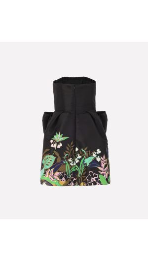 Strapless Drape Cocktail Dress