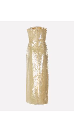 Paillette Column Dress