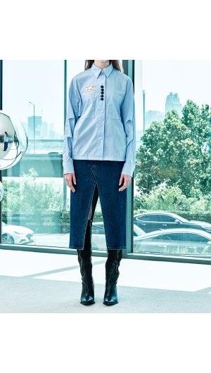 Deconstructed Jeans Skirt