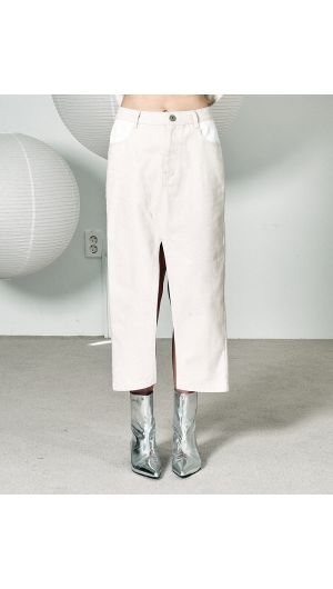 Deconstructed Jeans Skirt
