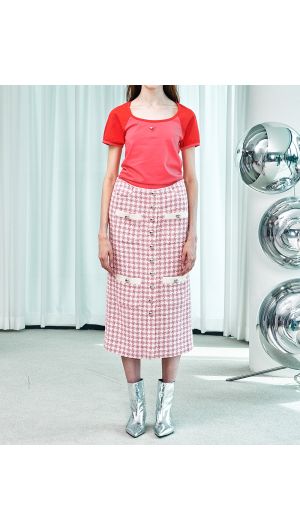 4 Pocket Tweed Skirt
