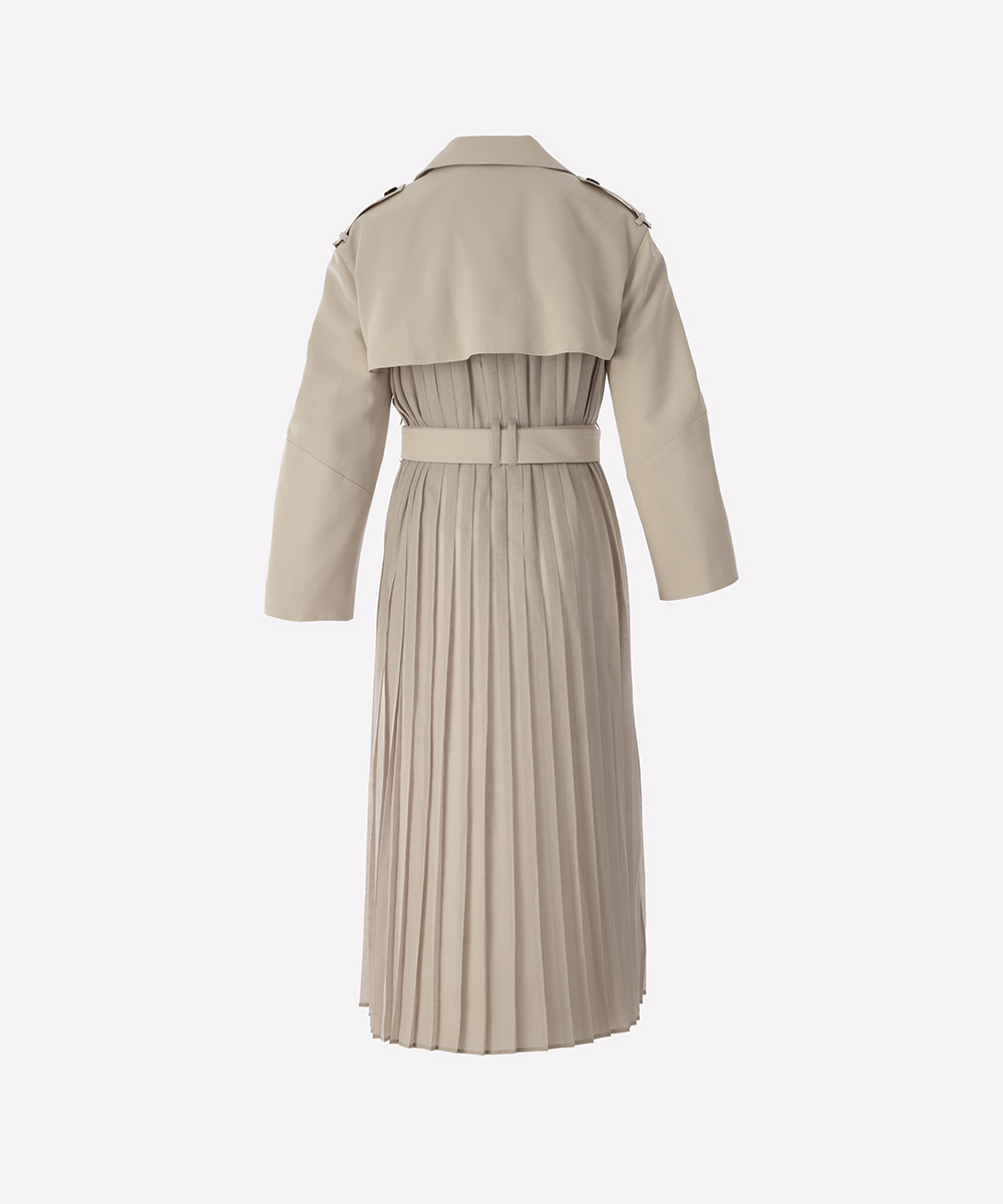 AKIRA NAKA Casey Pleated Coat Al Othman Fashion - AlOthman Fashion